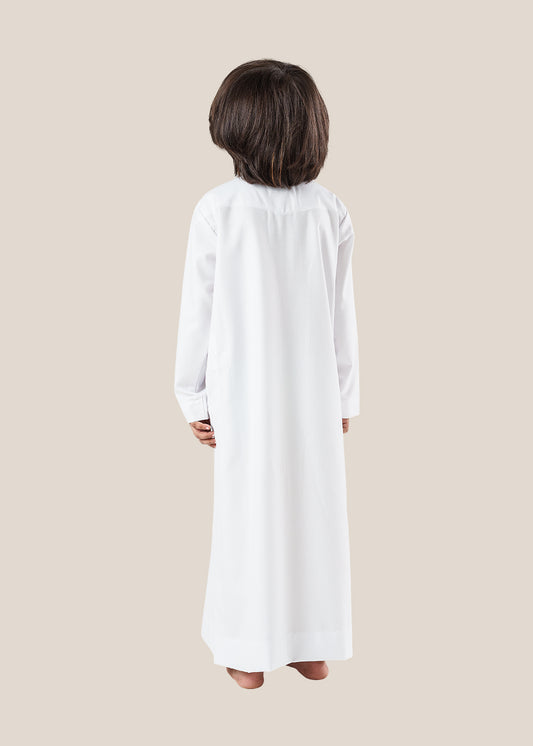 Classic Emarati White Thobe - Kids