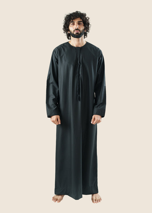 Classic Emarati Black Thobe - Men