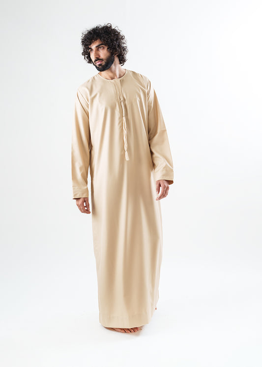 Classic Emarati Cream Thobe - Men