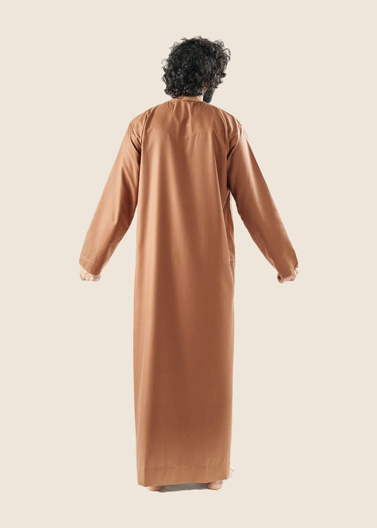 Classic Emarati Toffee Brown Thobe - Men