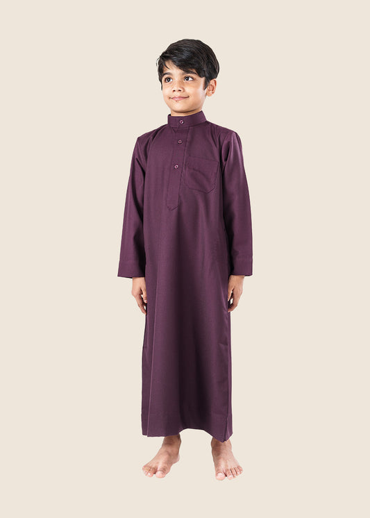 Everyday Saudi Plum Purple Thobe - Boys