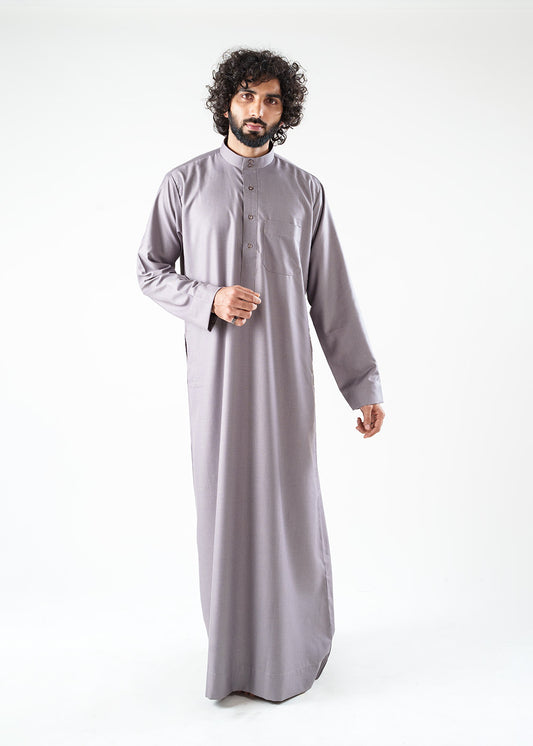 Everyday Saudi Warm Grey Thobe - Men