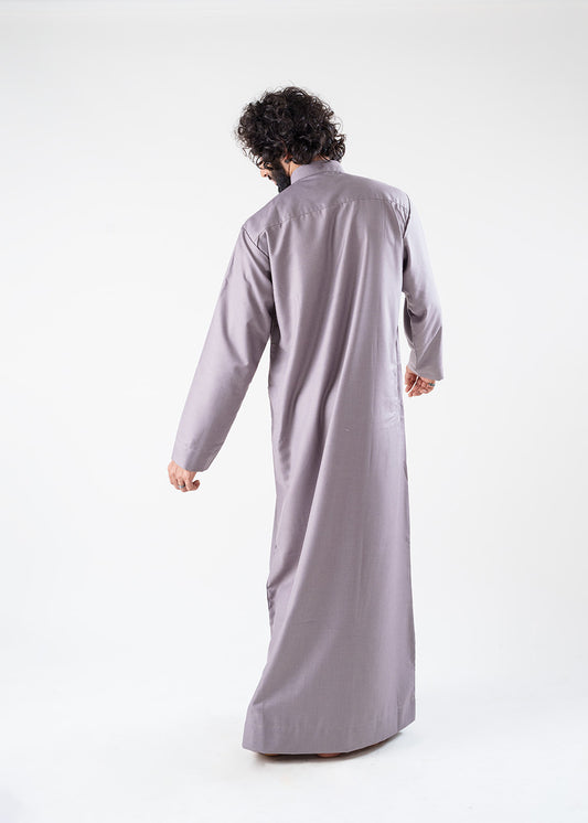 Everyday Saudi Warm Grey Thobe - Men