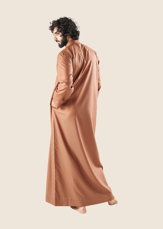 Everyday Saudi Toffee Brown Thobe - Men