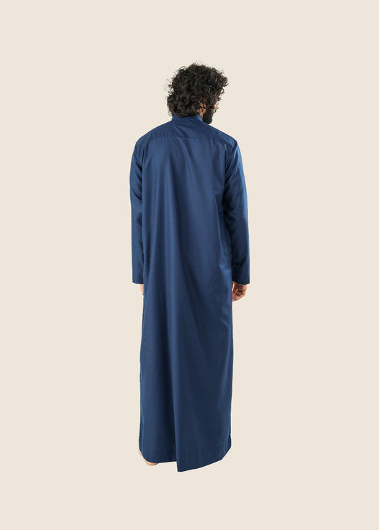 Everyday Saudi Navy Blue Thobe - Men